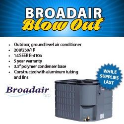 Outdoor, ground level air conditioner